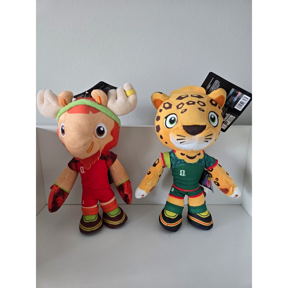 Official Licensed Product FIFA World Cup 2026 Maple (Canada) & Zaytu (Mex) Plush